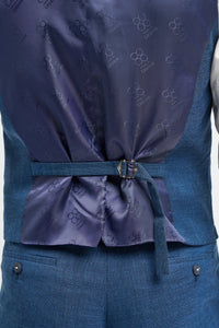 Miami - Chaleco azul para hombre para bodas