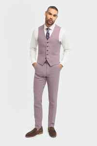 Miami - Chaleco rosa ajustado de verano para hombre