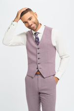 Miami - Chaleco rosa ajustado de verano para hombre