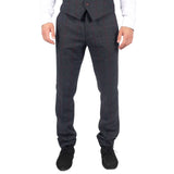 Madrid - Pantalones de tweed azul para hombre