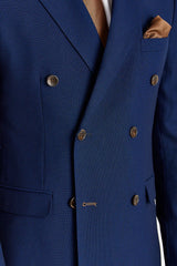 Mayfair - Traje de hombre azul marino de dos piezas con doble botonadura.