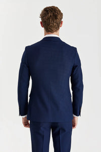 Mayfair - Traje de hombre azul marino de dos piezas con doble botonadura.