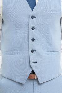Miami - Chaleco azul claro de verano para hombre