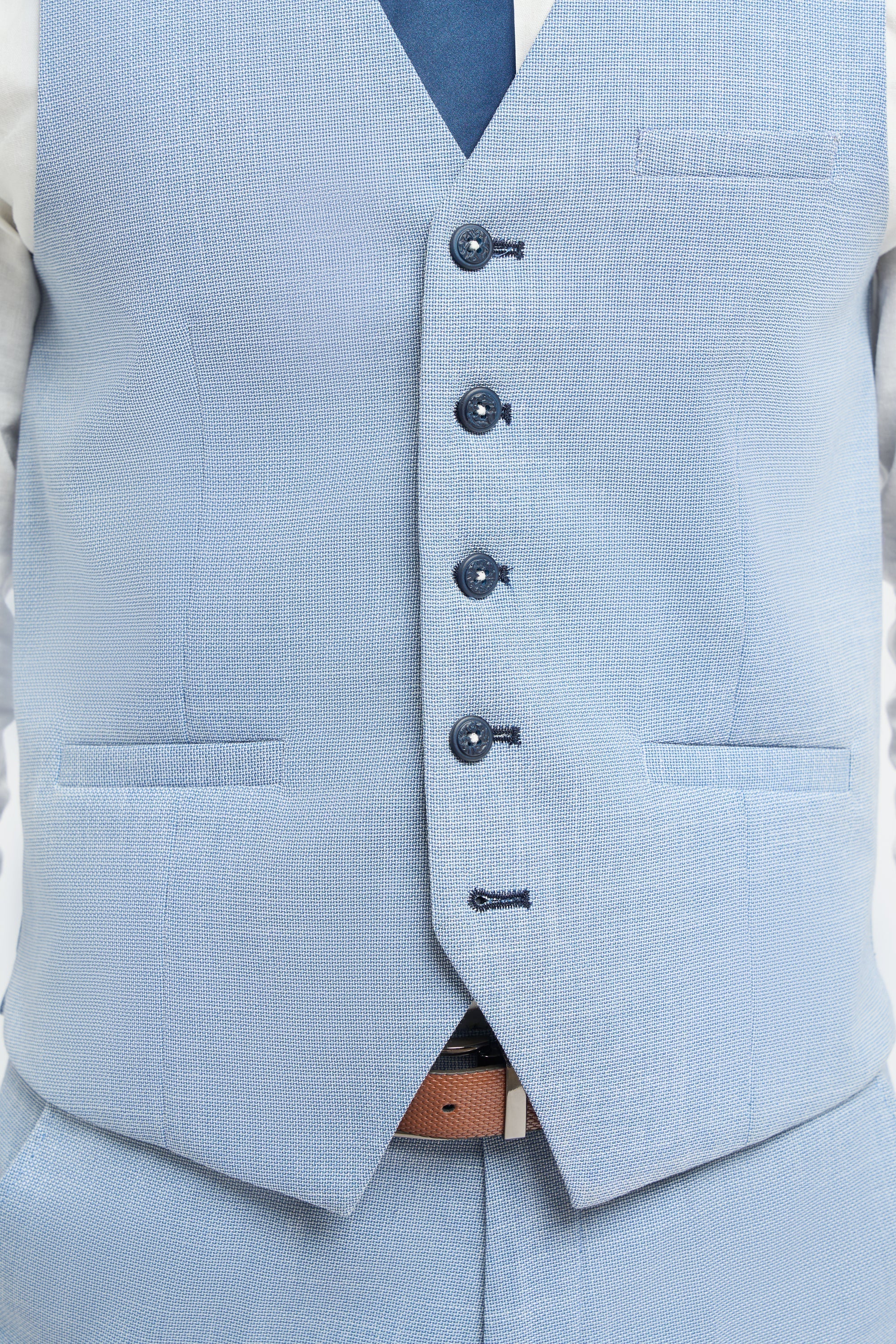 Miami - Chaleco azul claro de verano para hombre