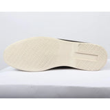 Mocasines negros de ante para hombre, de ajuste cómodo.