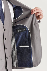 Edward - Blazer gris de corte entallado para hombre