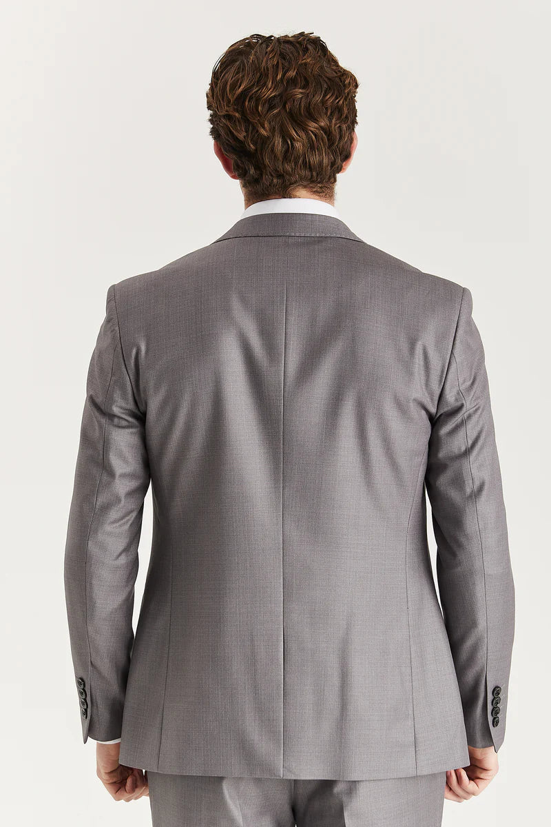 Edward - Blazer gris de corte entallado para hombre