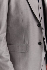 Edward - Blazer gris de corte entallado para hombre
