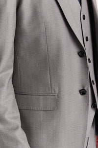 Edward - Blazer gris de corte entallado para hombre