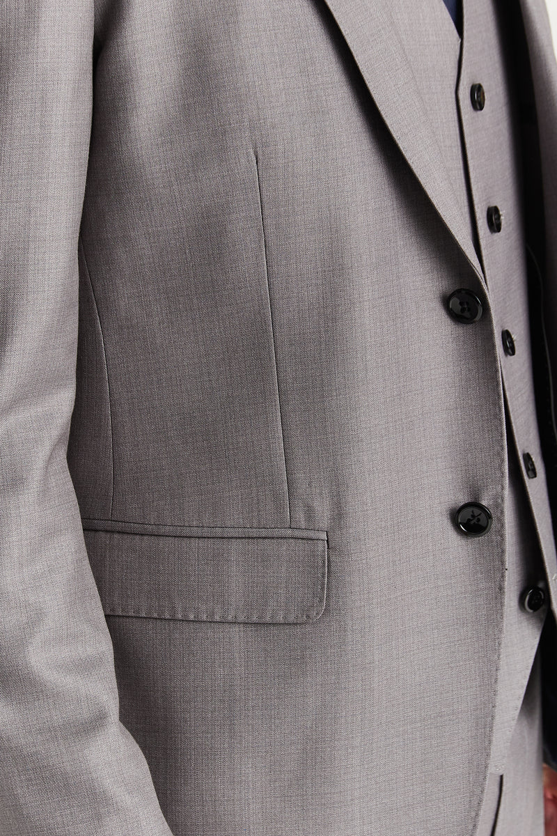 Edward - Blazer gris de corte entallado para hombre