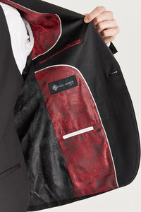 Harry - Blazer de esmoquin negro de doble botonadura para hombre
