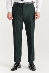 Regent - Traje cruzado de dos piezas verde para hombre