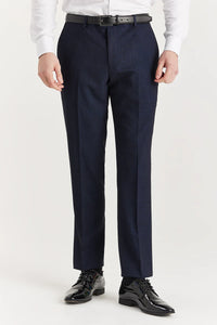 Regent - Traje de dos piezas cruzado azul marino para hombre