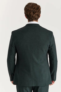 Regent - Traje de tres piezas verde para hombre con estampado Príncipe de Gales.