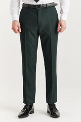 Regent - Traje de tres piezas verde para hombre con estampado Príncipe de Gales.