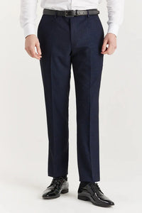 Regent - Traje de tres piezas azul marino a cuadros Príncipe de Gales para hombre