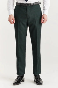 Regent - Pantalones de cuadros verdes para hombre