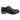 Ross - Zapatos brogue de cuero negro con estampado floral para hombre