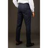 Ryan - Pantalones de tweed azul marino a cuadros para hombre