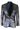 STZ63 - Blazer de esmoquin para hombre de terciopelo con estampado floral paisley azul y dorado
