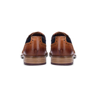 Zapatos de hombre de cuero auténtico estilo vintage, tipo brogue, de los años 20, de ante y tweed con cordones, elegantes y formales.
