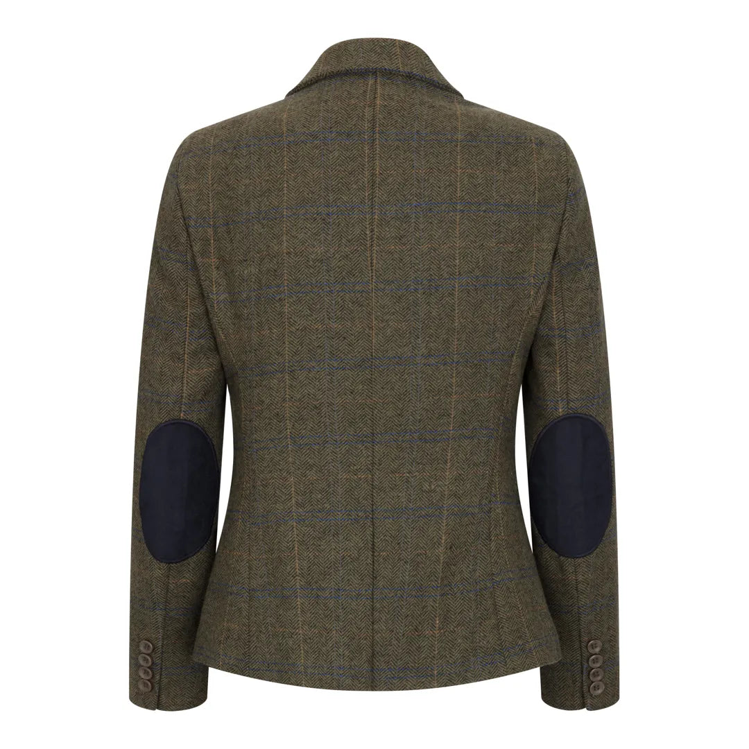 TPSTZ71 - Blazer de tweed verde oliva para mujer