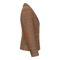 TPSTZ73 - Blazer de tweed marrón roble para mujer