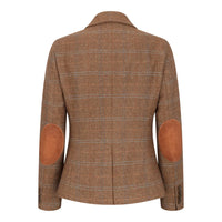 TPSTZ73 - Blazer de tweed marrón roble para mujer
