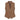 TPSTZ73 - Chaleco de tweed marrón roble para mujer
