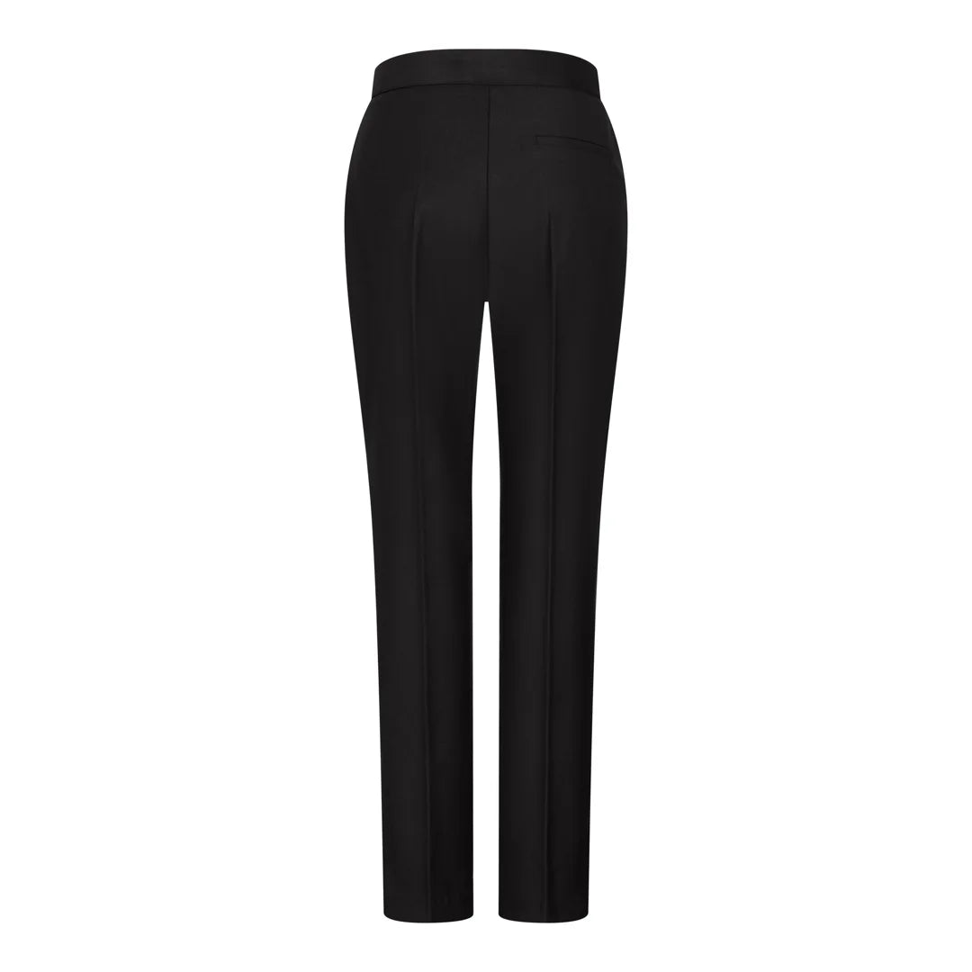 TPW-13 - Traje de tres piezas liso negro para mujer