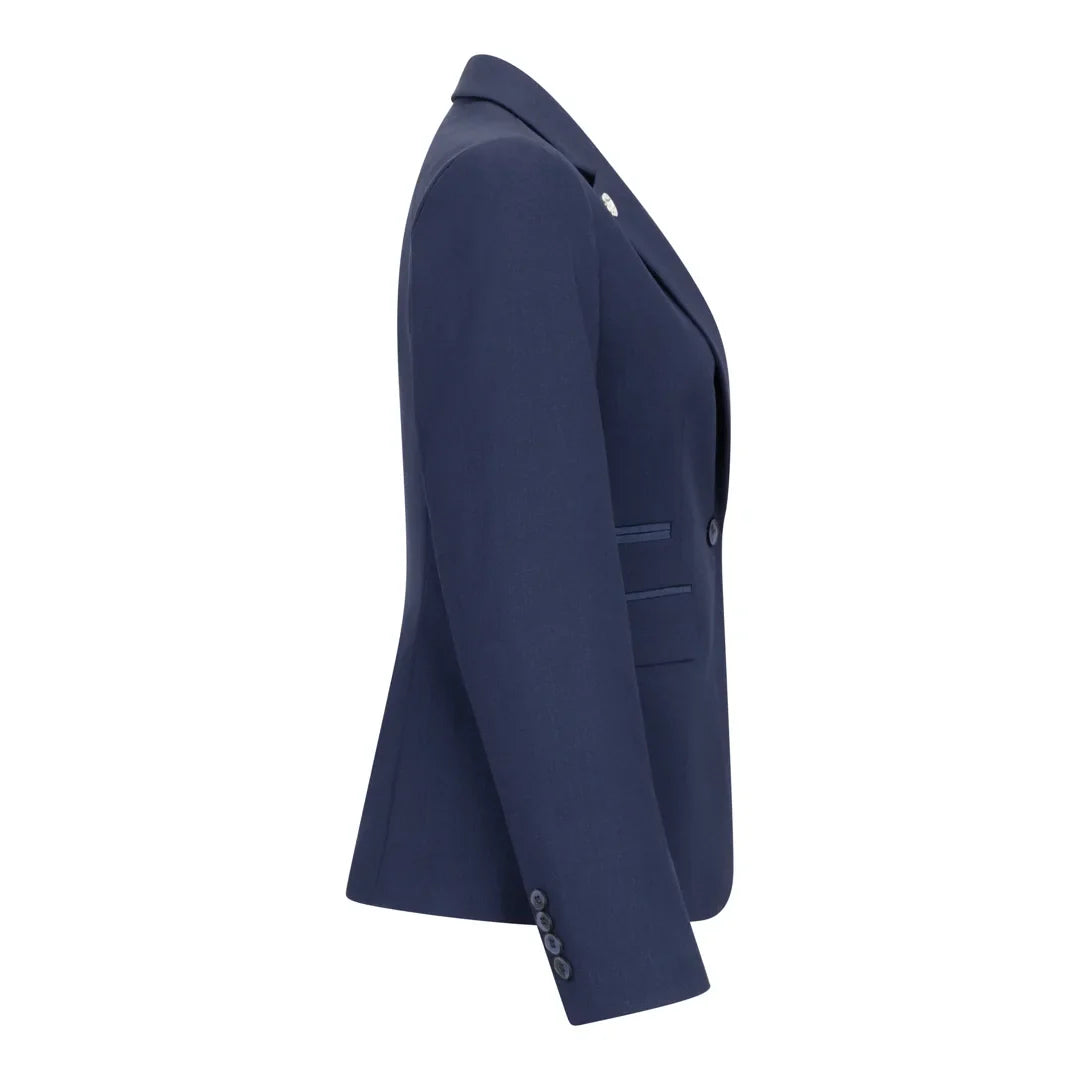 TPW-14 - Traje de tres piezas azul marino liso para mujer