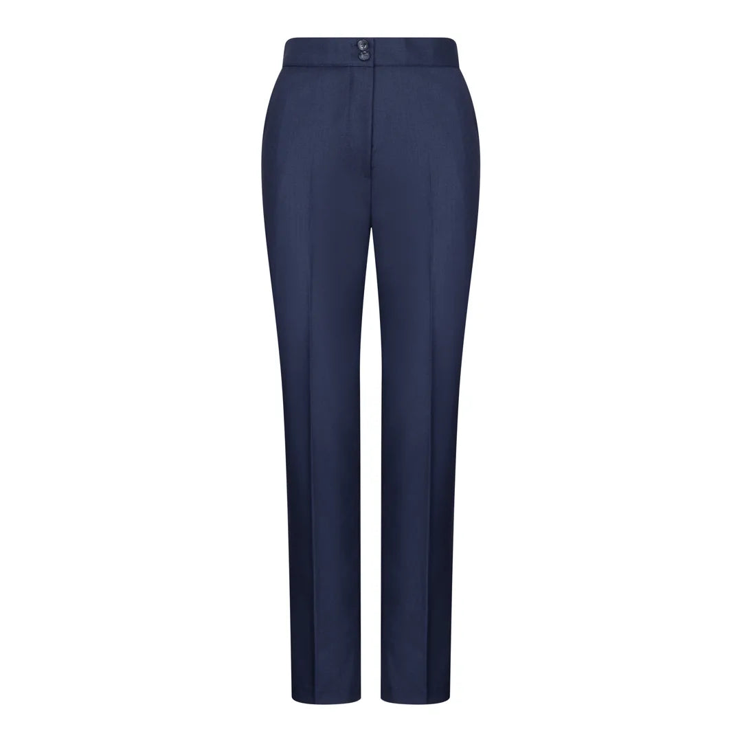 TPW-14 - Traje de tres piezas azul marino liso para mujer