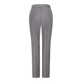 TPW-15 - Traje de tres piezas gris liso para mujer