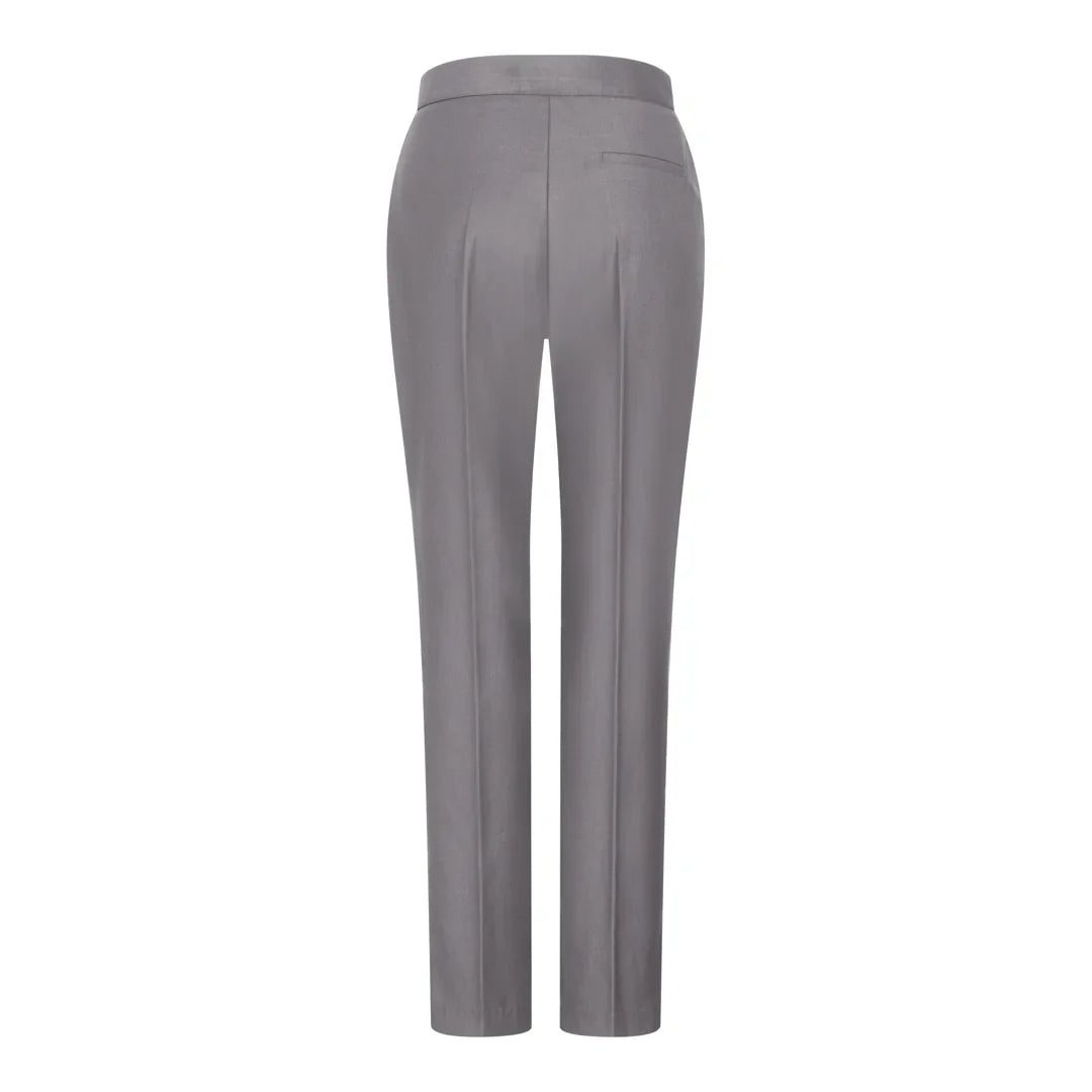 TPW-15 - Traje de tres piezas gris liso para mujer