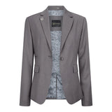TPW-15 - Traje de tres piezas gris liso para mujer