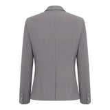 TPW-15 - Traje de tres piezas gris liso para mujer