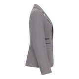 TPW-15 - Traje de tres piezas gris liso para mujer