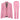 TP-16 - Traje de tres piezas liso rosa para mujer