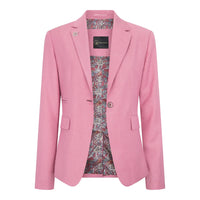 TP-16 - Traje de tres piezas liso rosa para mujer