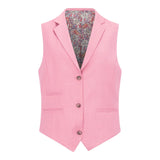 TP-16 - Traje de tres piezas liso rosa para mujer