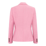 TP-16 - Traje de tres piezas liso rosa para mujer