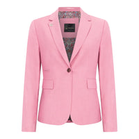 TP-16 - Traje de tres piezas liso rosa para mujer