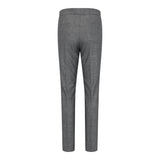 TPW51 - Traje de tres piezas gris con estampado Príncipe de Gales para mujer
