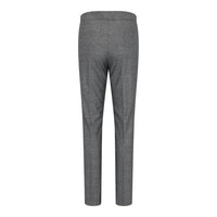 TPW51 - Traje de tres piezas gris con estampado Príncipe de Gales para mujer