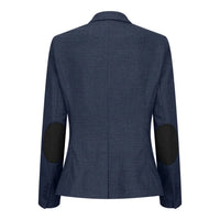TPW52 - Traje de tres piezas azul marino con estampado Príncipe de Gales para mujer