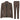 TPW-AK-06 - Traje de tres piezas de tweed con estampado de espiga para mujer, color marrón.