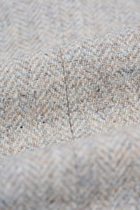 Thomas - Traje de tweed de mezcla de lana gris de 3 piezas para hombre