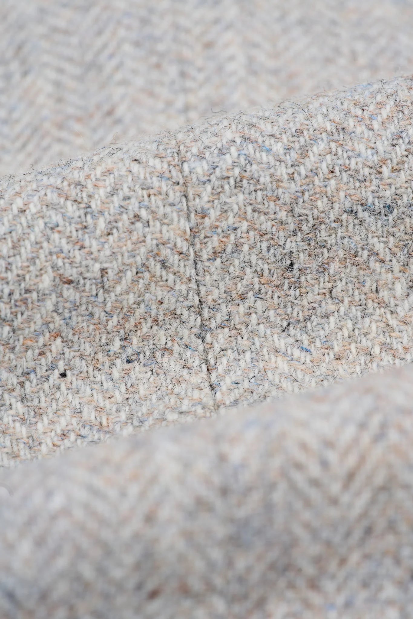 Thomas - Traje de tweed de mezcla de lana gris de 3 piezas para hombre