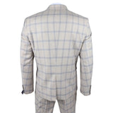 Warwick - Blazer beige a cuadros para hombre