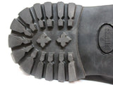 Botas militares unisex de cuero auténtico negras Ginders King Punk Rock Safety Steel Tone